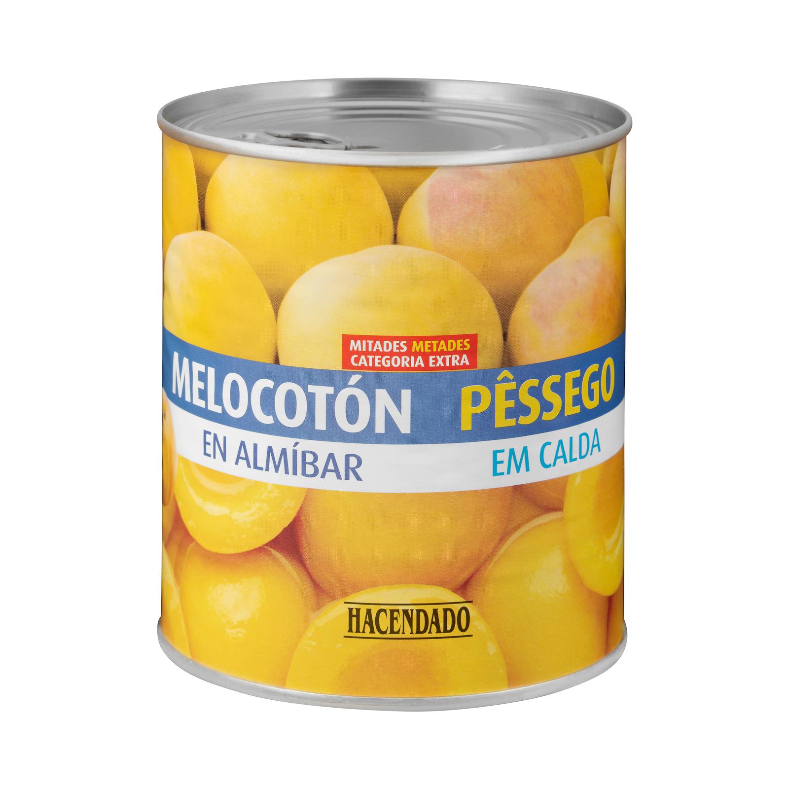 Pêches Hacendado au sirop
