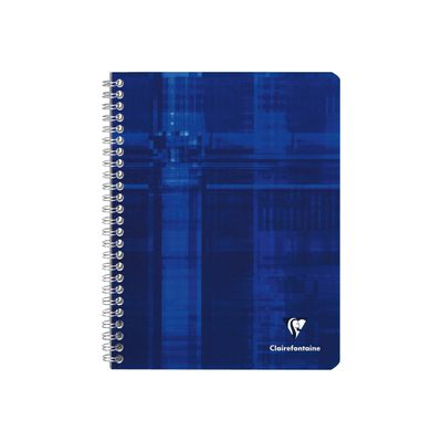 Clairefontaine - Cahier à spirale 17 x 22 cm - 100 pages - petits carreaux (5x5 mm) - disponible dans différentes couleurs