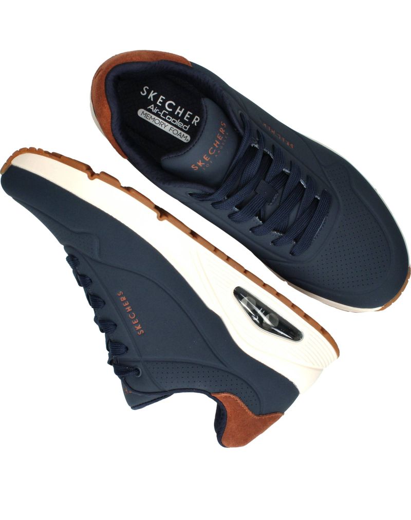 Skechers Uno Suited On Air Sneakers Blauw Heren