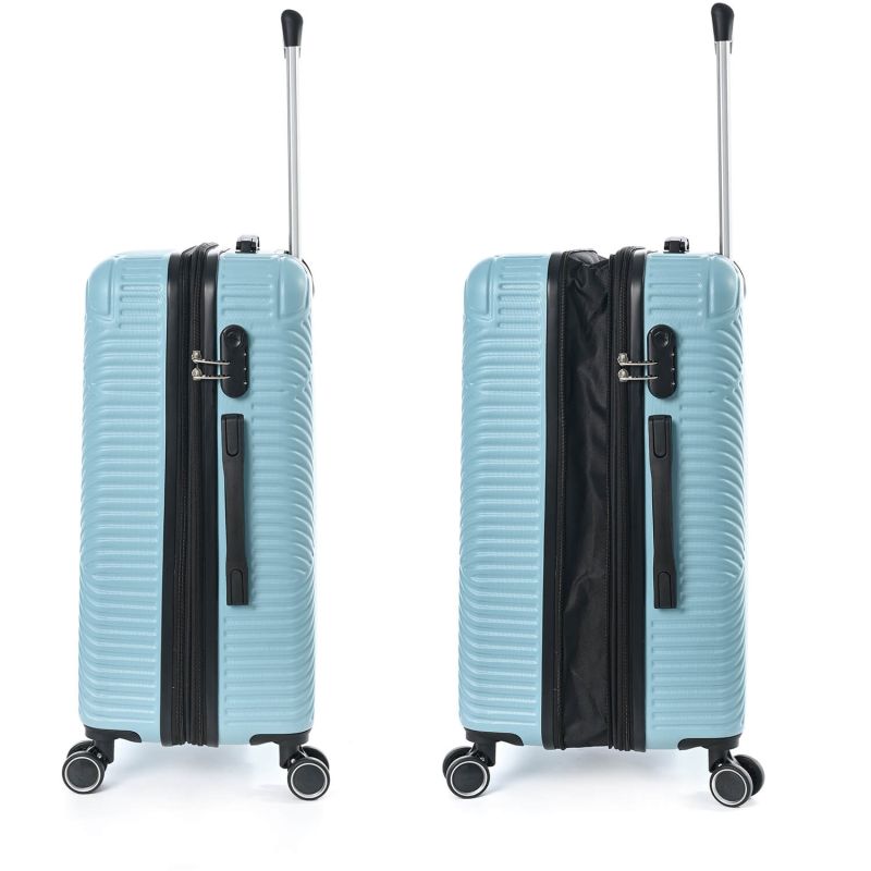 Lot de 3 valises rigides 337 Extensibles 55, 67 et 77 cm Bleu ciel