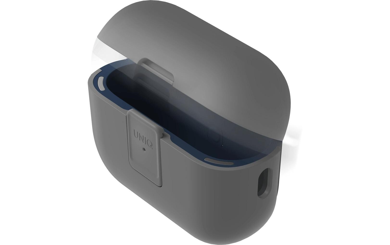 Transportcase Clyde AirPod Pro Case 2nd Generation GrauAirPodcase mit Haken zur Befestigung (2Gen)