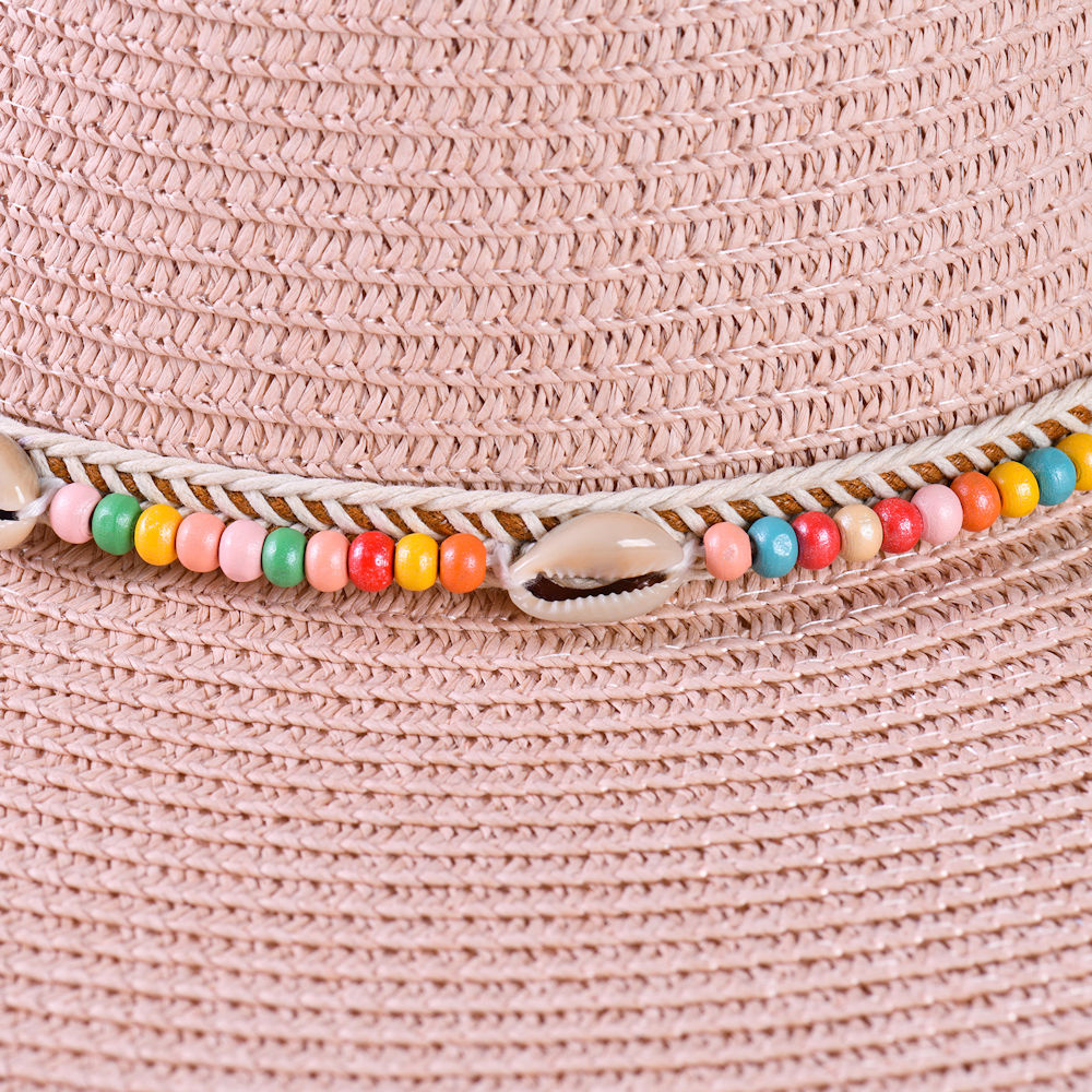 Decopatent Zonnehoed Dames - Ibiza Style Licht Roze