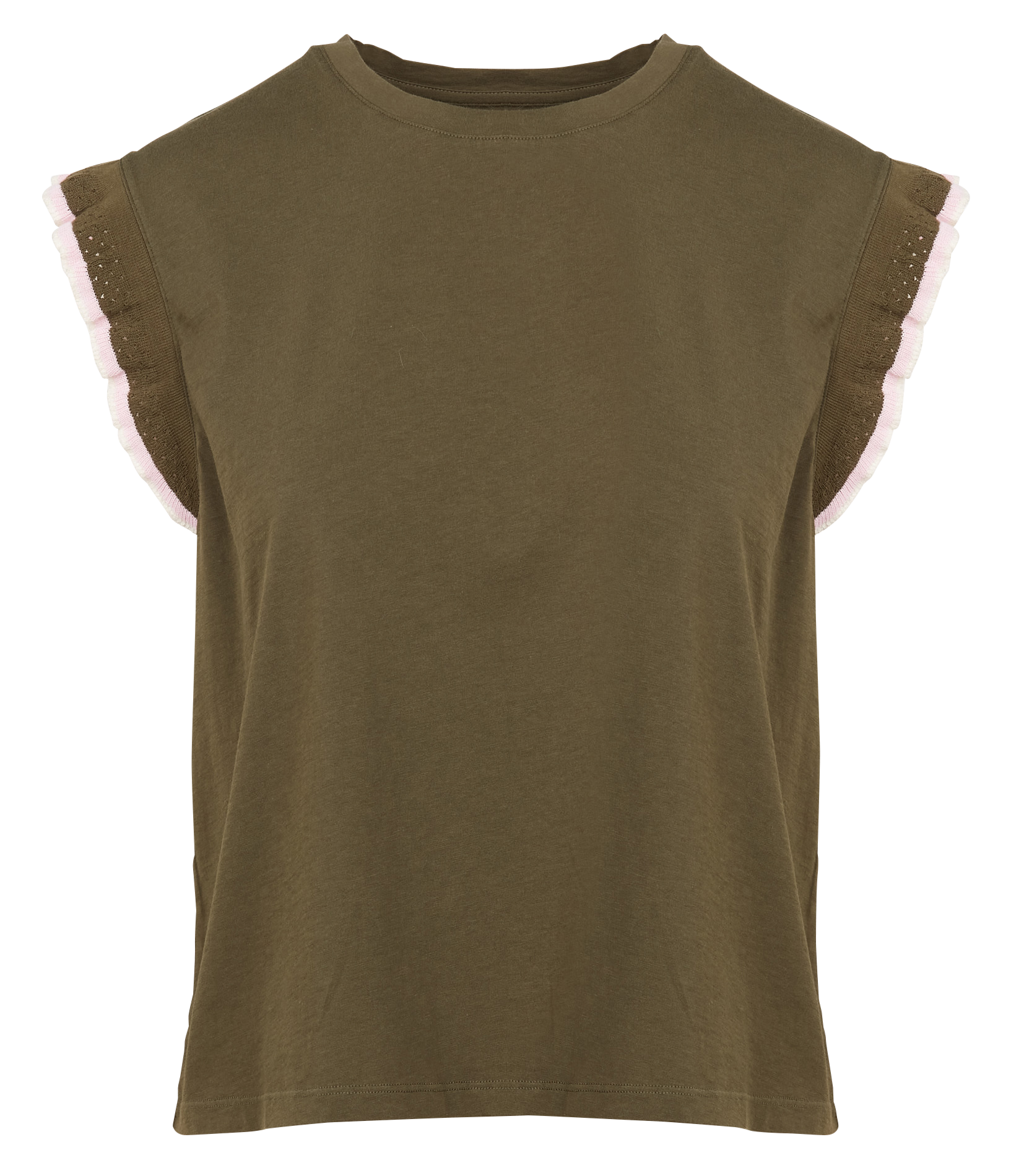 VISAM - Tee-shirt col rond en coton bio | Vert