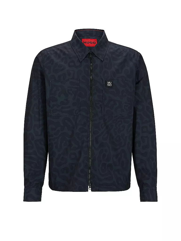 HUGO Overshirt schwarz