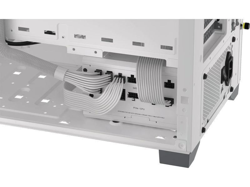 Corsair Netzteil RMx SHIFT White RM850x 850 W Vollmodulares ATX-Netzteil mit 850 W und 80 PLUS Gold Zertifizierung