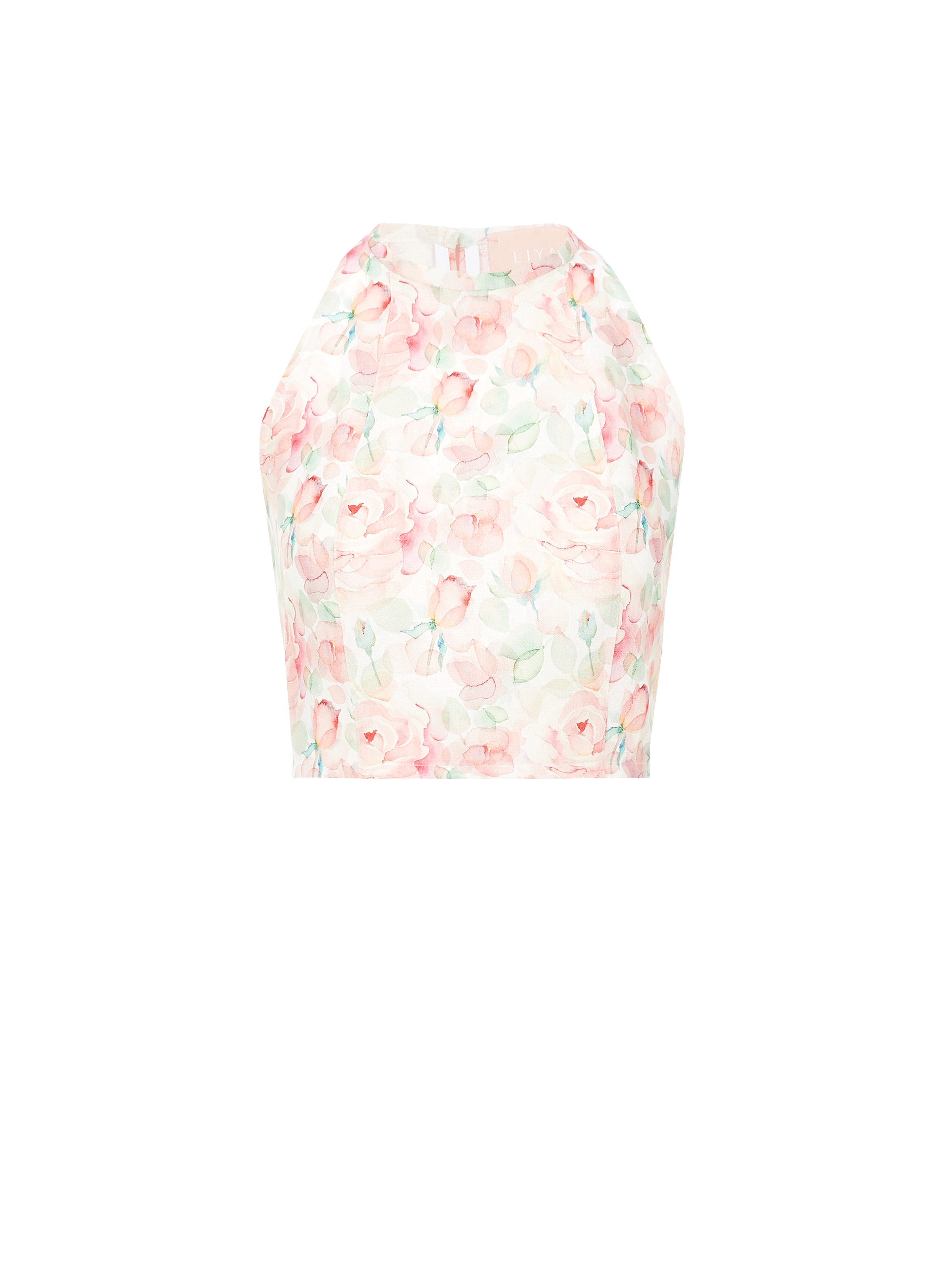 LIYA Top à fleurs - Multicolore