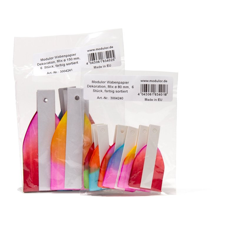 Modulor Wabenpapier Dekoration, Mix