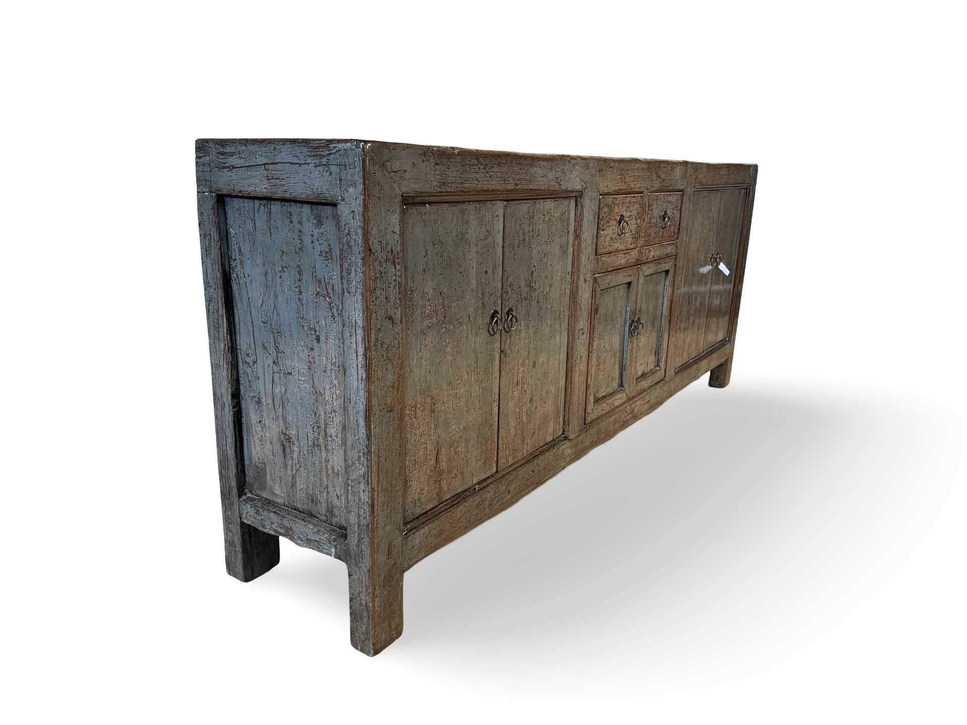 Dressoir 6 deur 2 La Blauw lak uniek