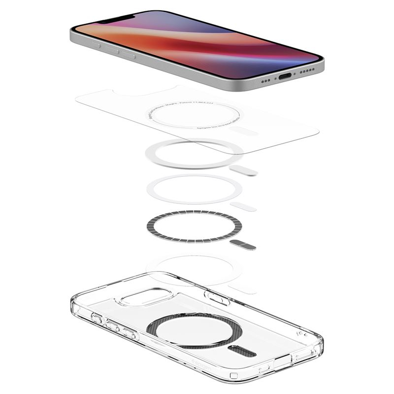 iPhone 16e MagSafe Ultra Hybrid MagFit Case Hülle (ACS09140) - Transparent (Carbon)