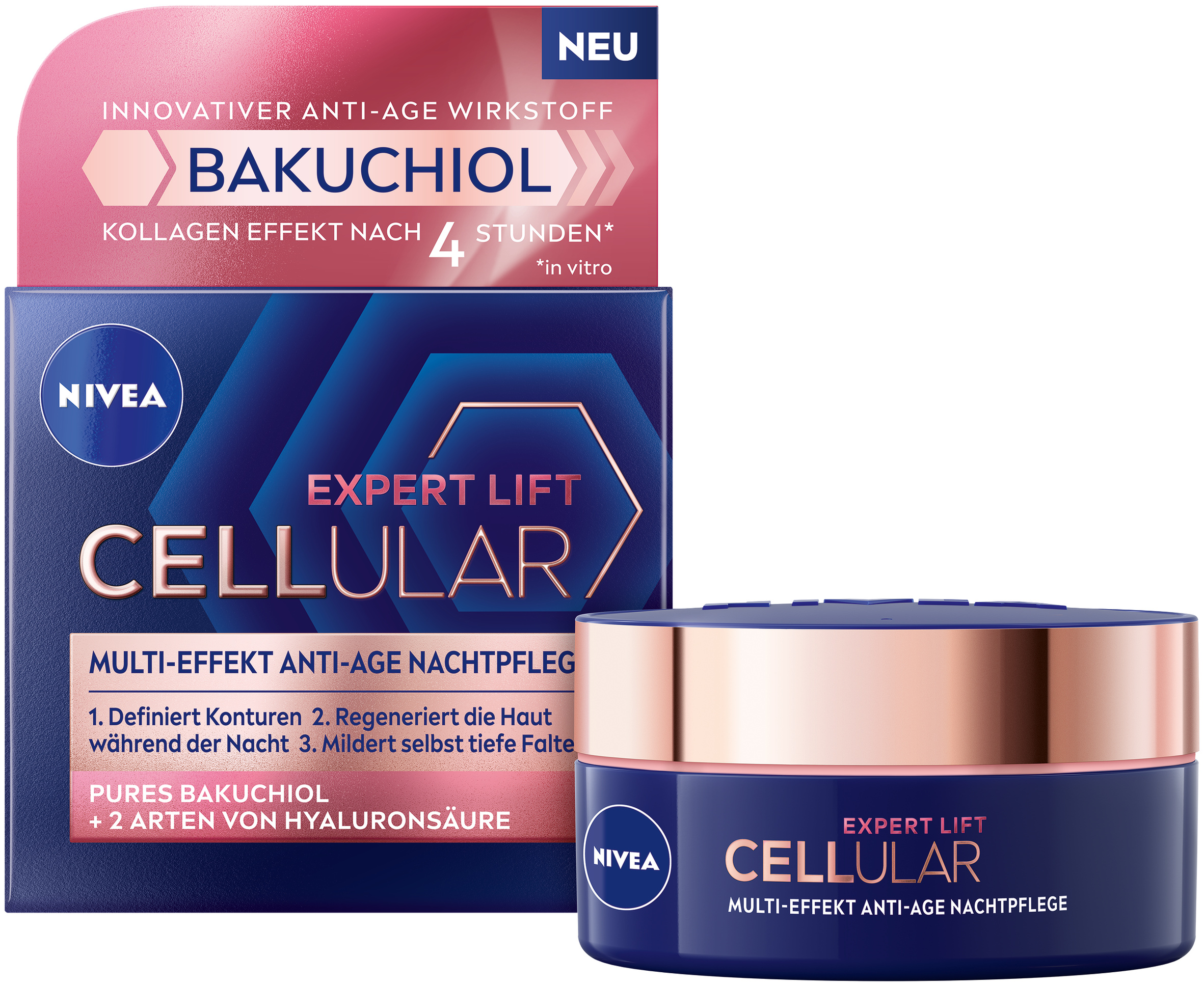 Nivea Cellular Expert Lift Anti-Age Nachtpflege Topf 50 ml