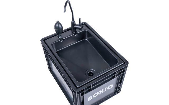 Boxio Wash Plus Mobiles Waschbecken Starter Set bestehend aus Boxio Wash / Shower / Beads / Mirror
