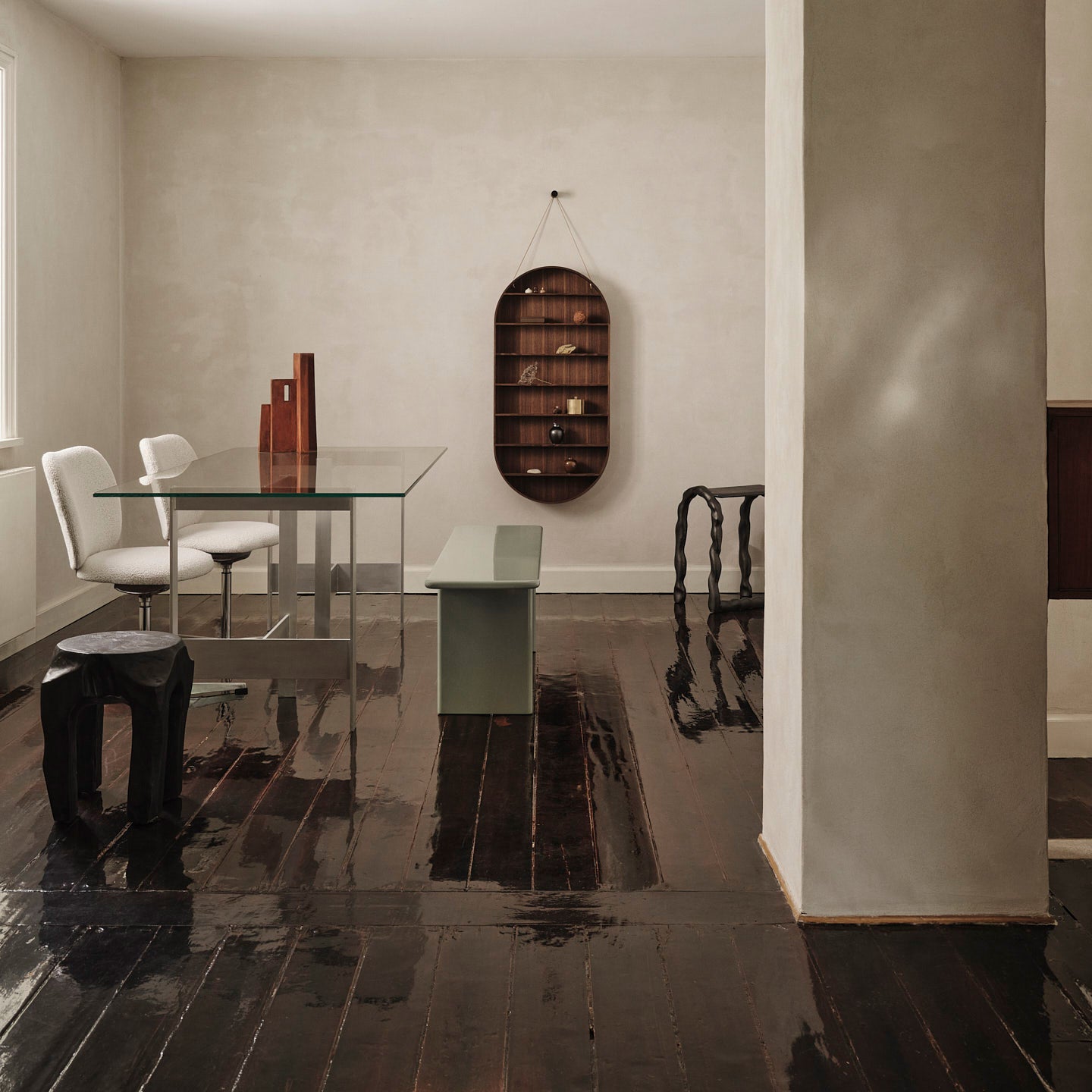 Ferm Living Lager Eettafel - 200 x 90 cm - Glas