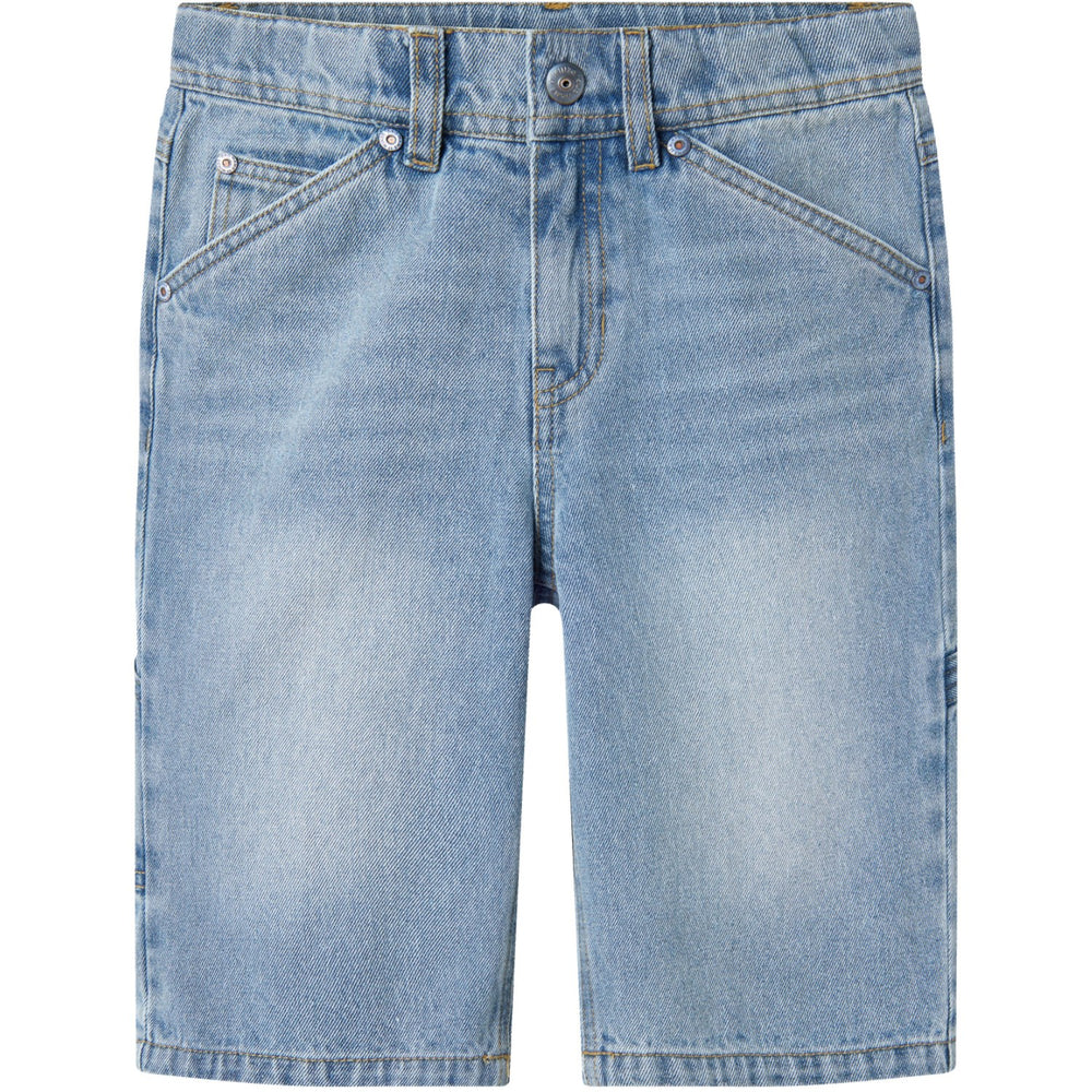 Køb Name It Light Blue Denim Ryan Bermuda Shorts Noos