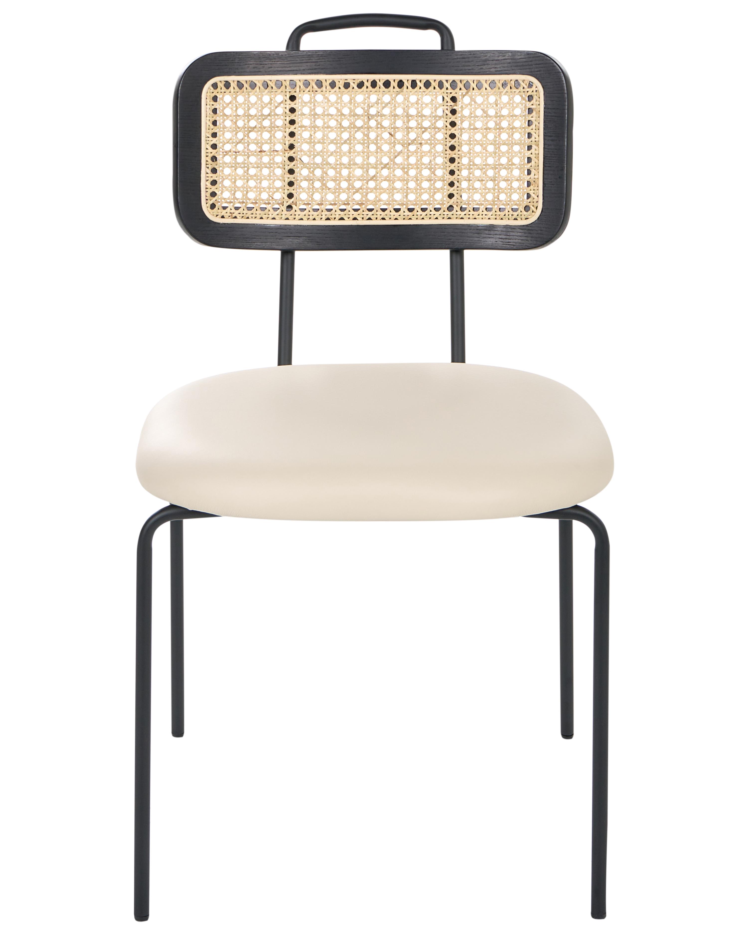 Set van 2 eetkamerstoelen ADELANTO Lichtbeige