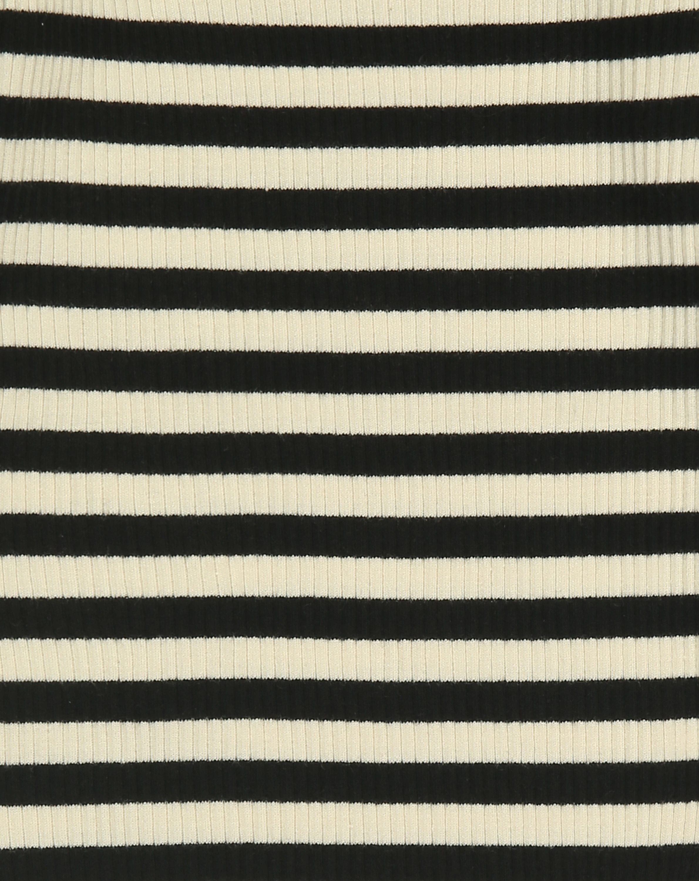 Langarmbody RIB STRIPE in black/offwhite