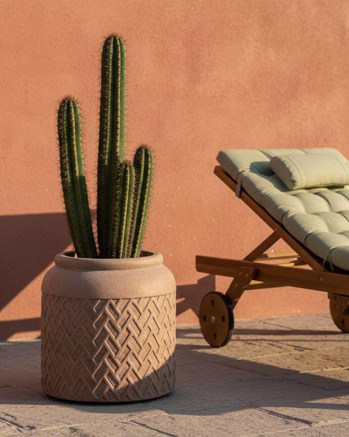 Bloempot GERAKAS 35 cm Beige