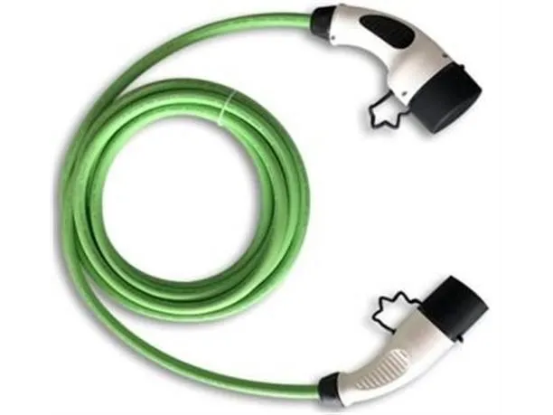 Ladekabel Mode 3, Type 2 - Type 2 stik 230V 1-faset 16A, 5 meter. IP54 , Godkendelse .: TüV / CE, 3x2,5 mm²  2x0,5 mm² lige kabel.