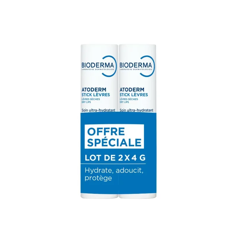 Atoderm Stick Lèvres - Lot 2x4g