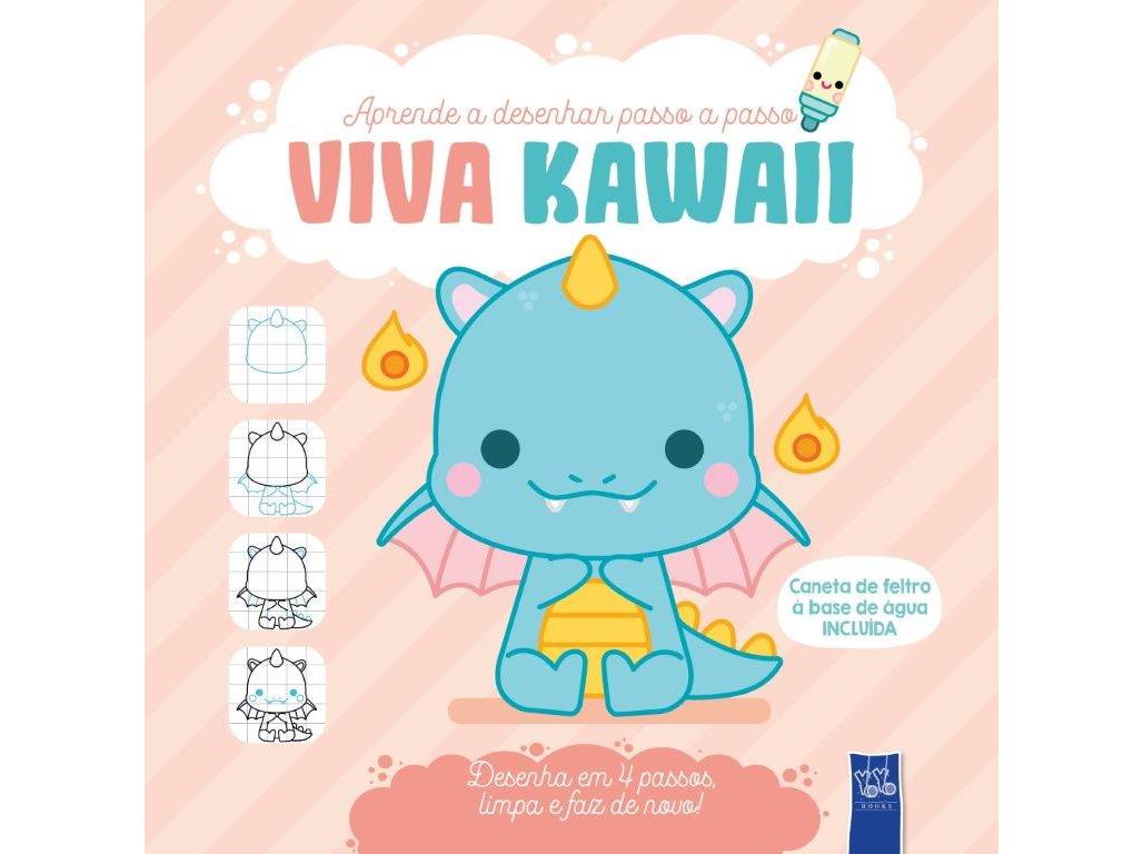 LIVRO VIVA KAWAII ROSA - DINO