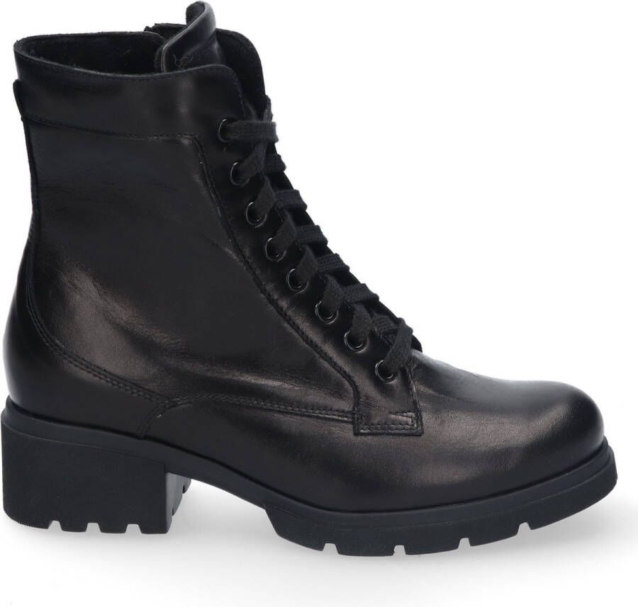 Durea 9785~K~~~~~~~~~~~~~~~~~~~~~~~~ Hoge sneakersVeterlaarzenDames veterschoenenDames sneakersHalf-hoge schoenen Zwart