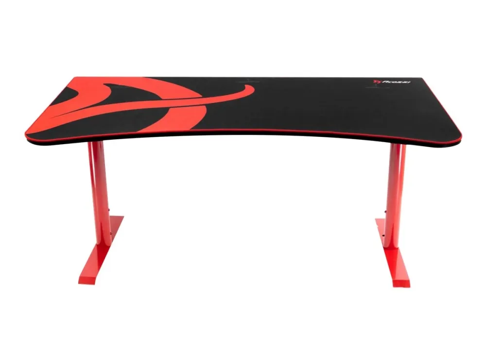 Arozzi Arena Gaming Desk, Metal, Rød, 80 kg, rødt stel