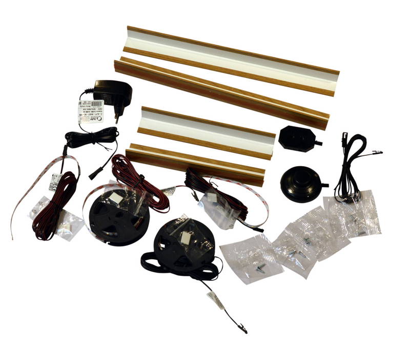 Set one by Musterring LED-Rückwandbeleuchtung 4er SET ONE CHANDLER