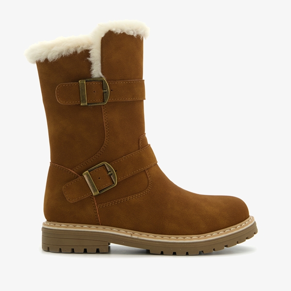 Blue Box gevoerde meisjes boots bruin cognac