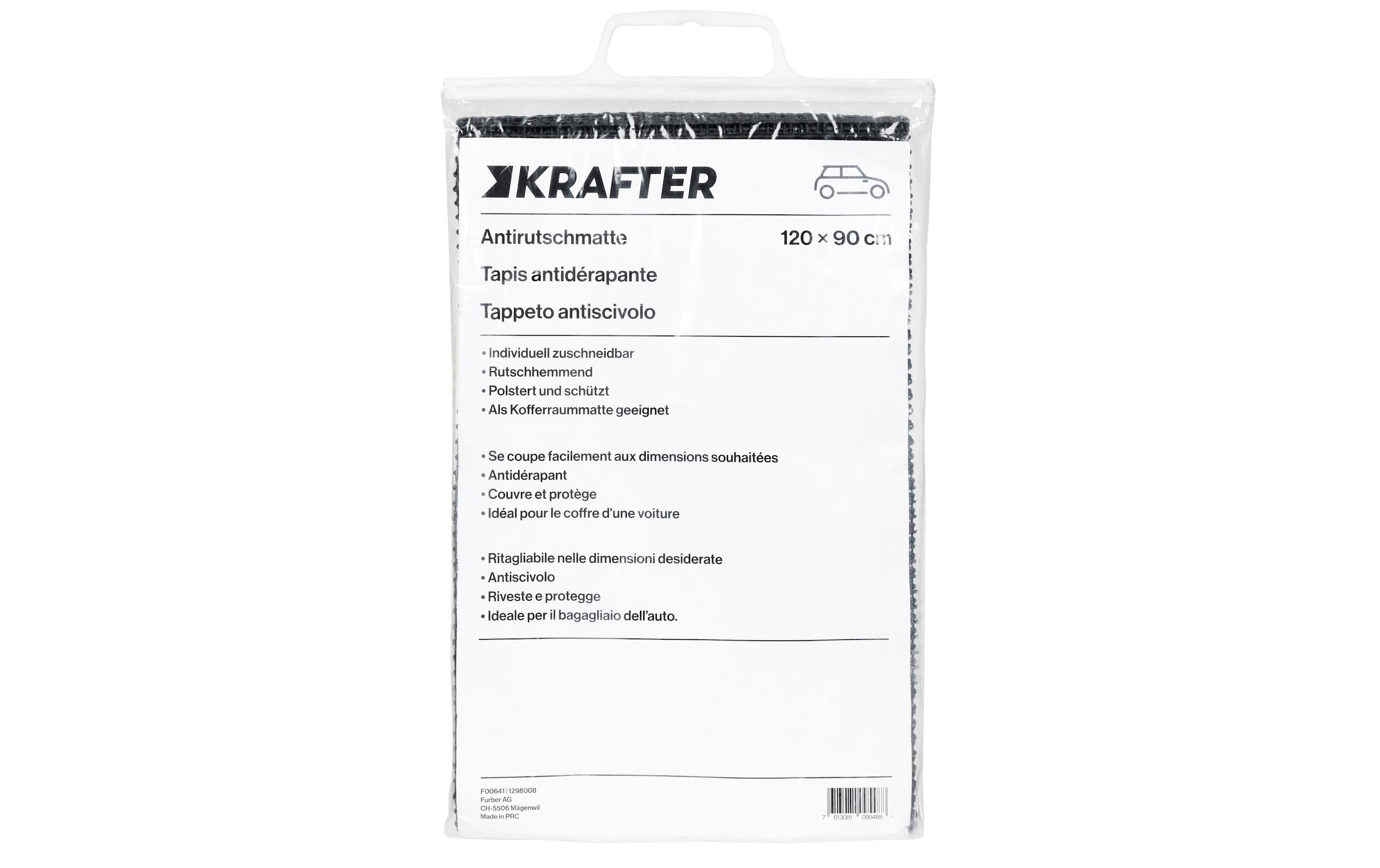 Krafter Kofferraummatte »120 x 90 cm zuschneidbar«