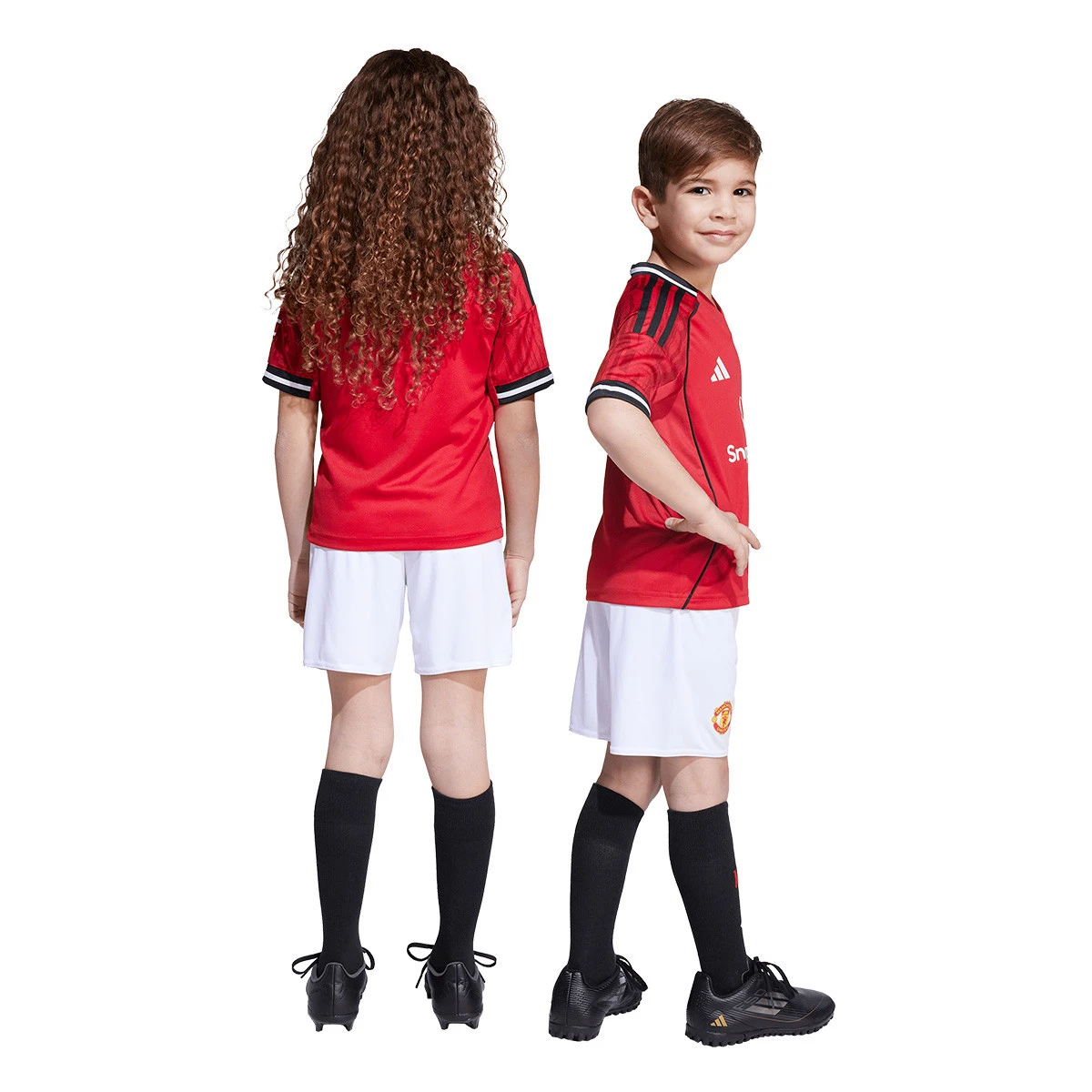 Conjunto adidas Manchester United Primeiro Equipamento 2025-2026 Criança