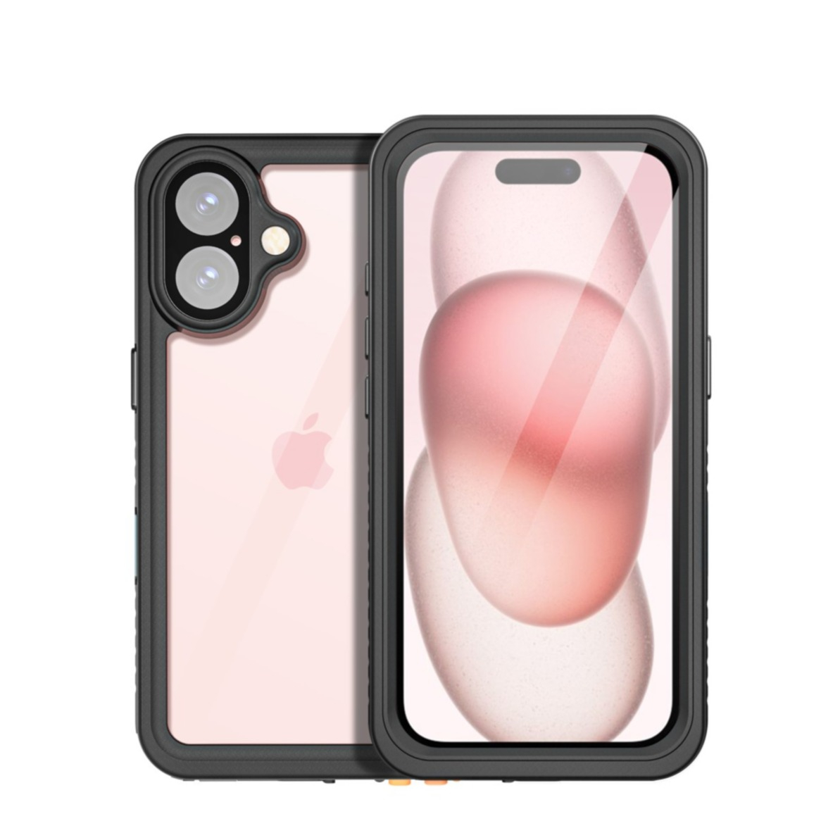 iPhone 16 Wasserfeste Outdoor Schutz Hülle (IP68) - Schwarz