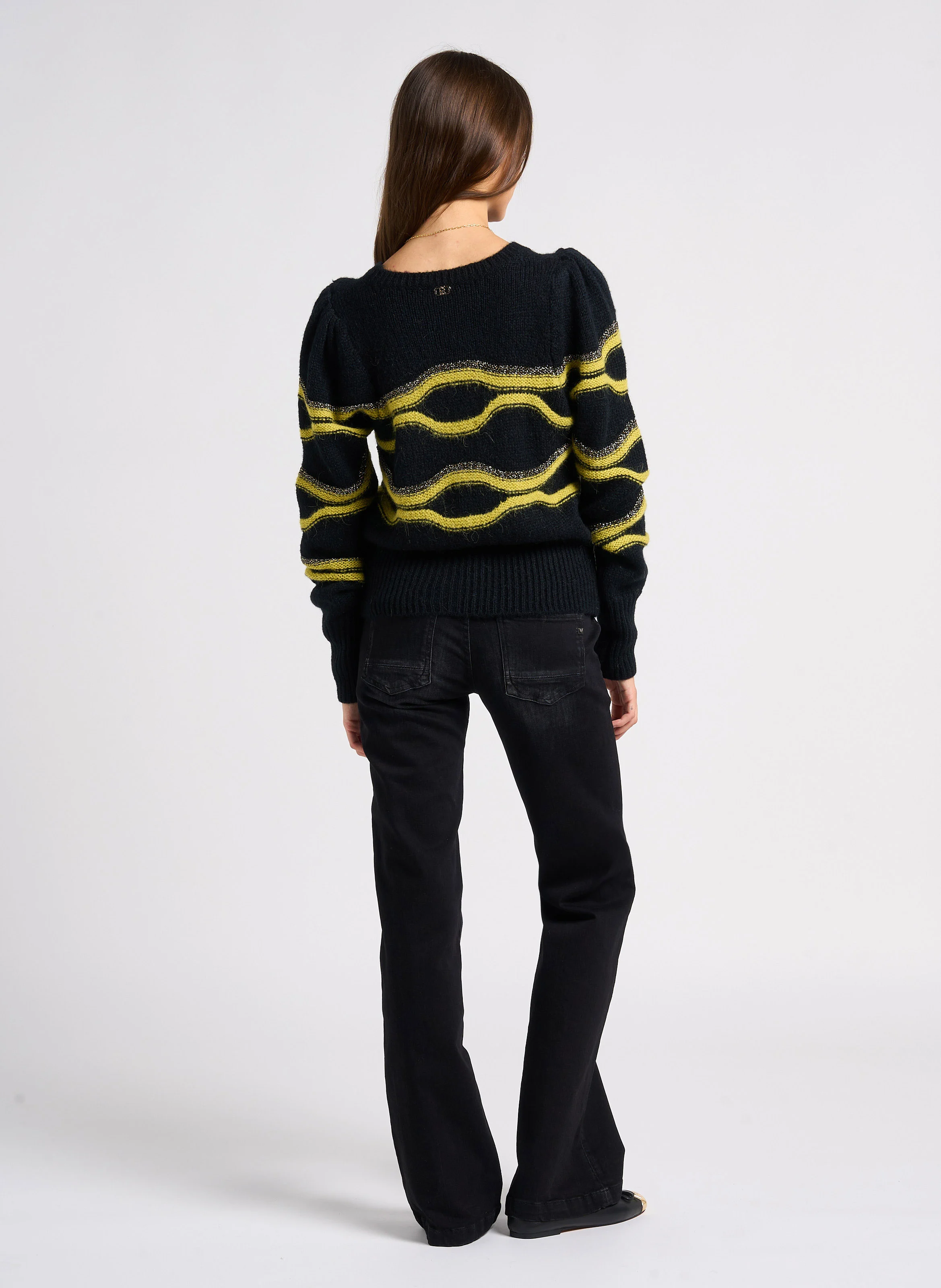FLARE - Jean flare délavé | Noir