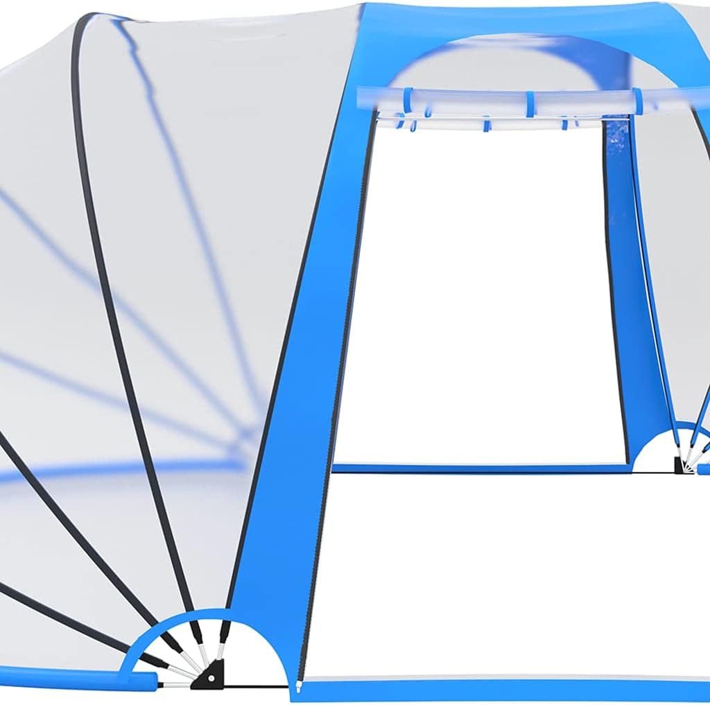 Pool-Kuppel Oval 530x410x205 cm Poolüberdachung Poolüberdachungen Pool Überdachung