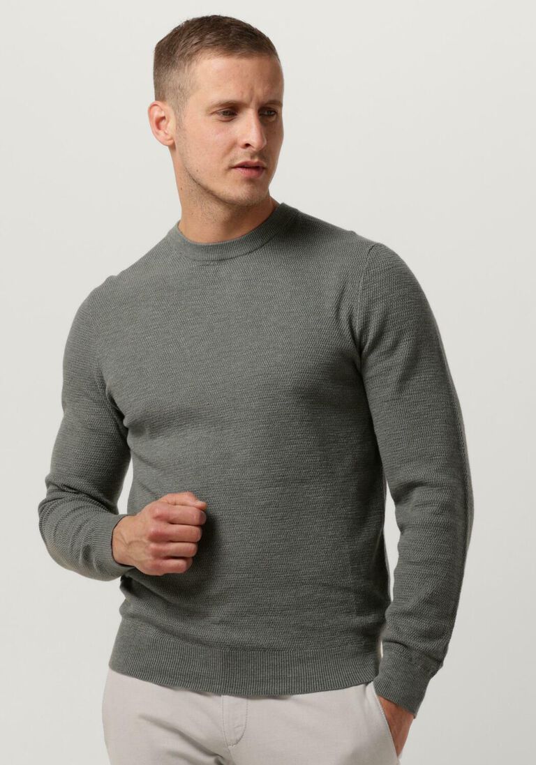 PROFUOMO mint profuomo trui pullover crew neck