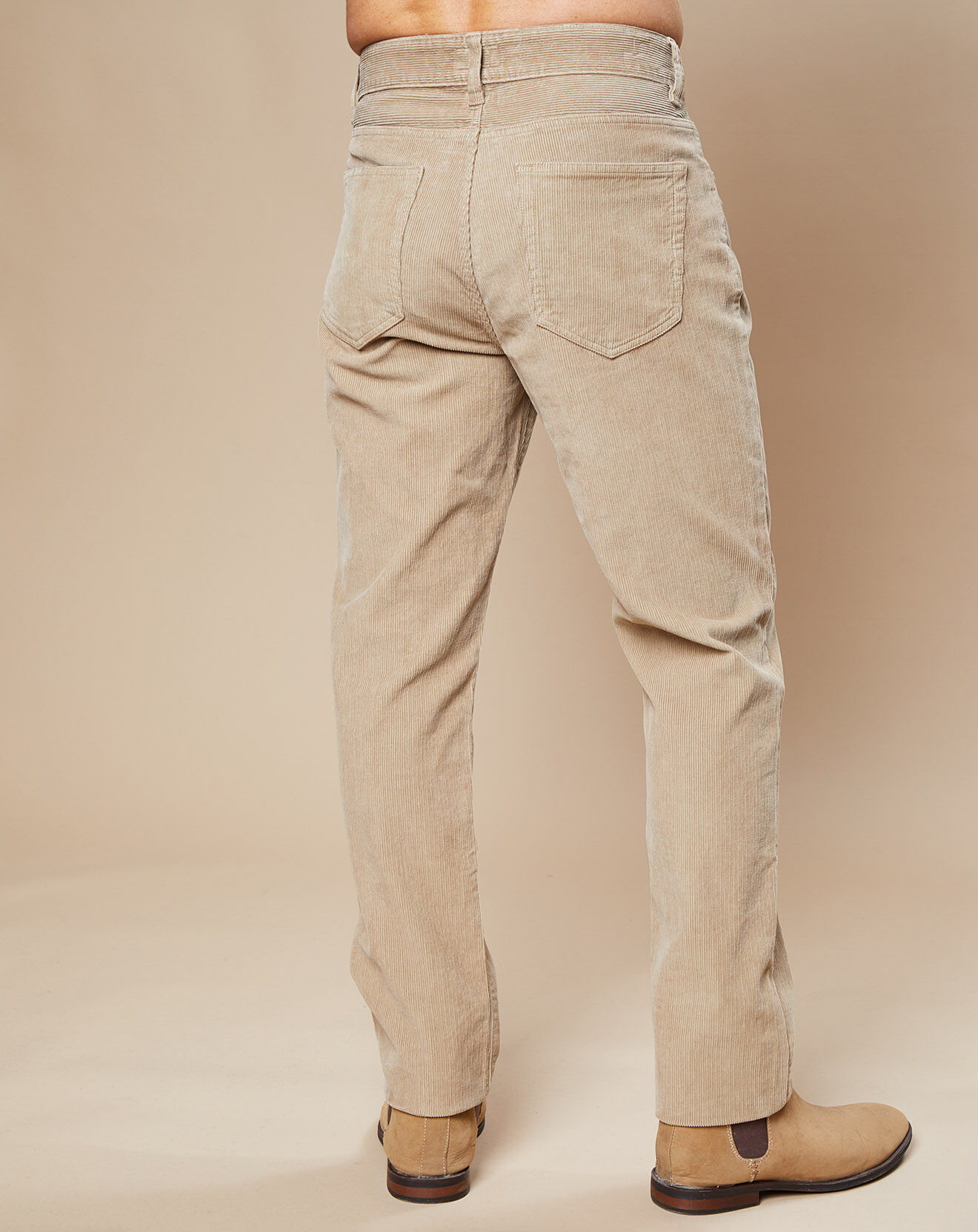 Hartford Pantalon en Velours côtelé Tim beige