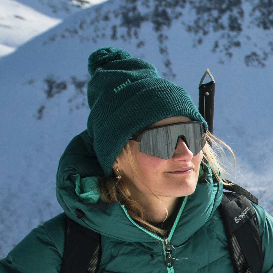 Tind PowPow Pom Wool Beanie Malachite green