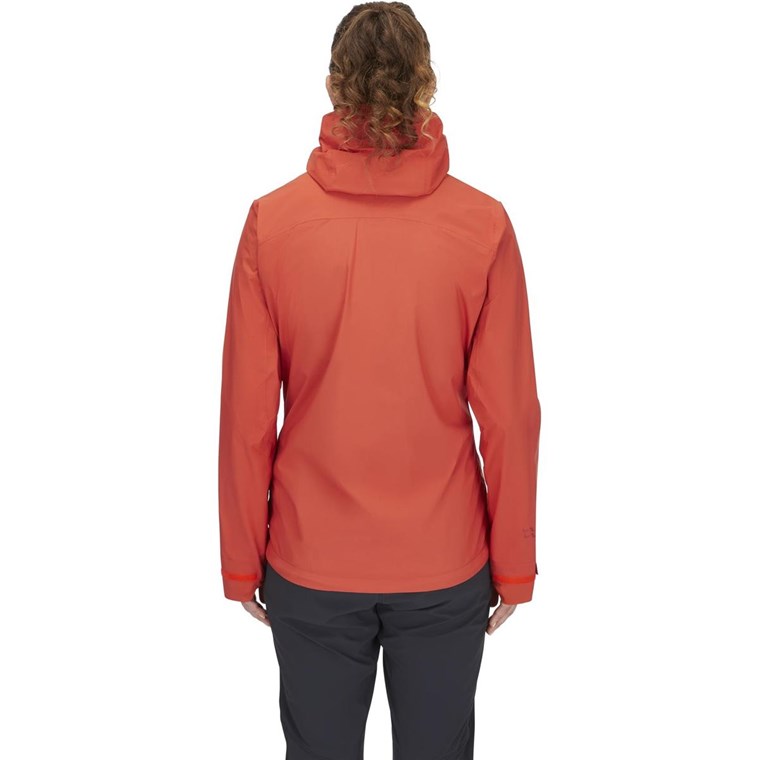 Rab Downpour Light Jacket Wmns Red Grapefruit
