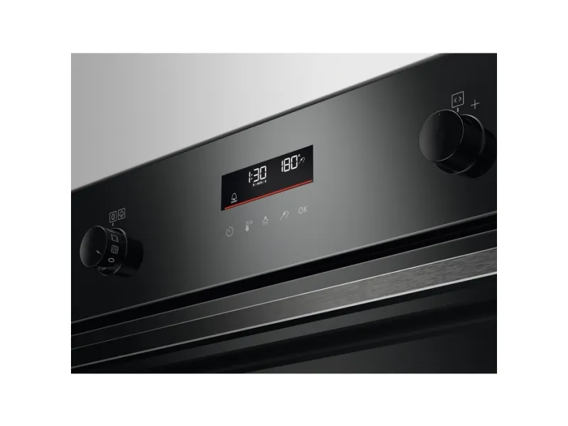 AEG 6000 SteamBake BPK556260B - Ovn - med dampfunktion - til indbygning - niche - bredde: 56 cm - dybde: 55 cm - højde: 59 cm - med selv-rengøring - Klasse A  - sort