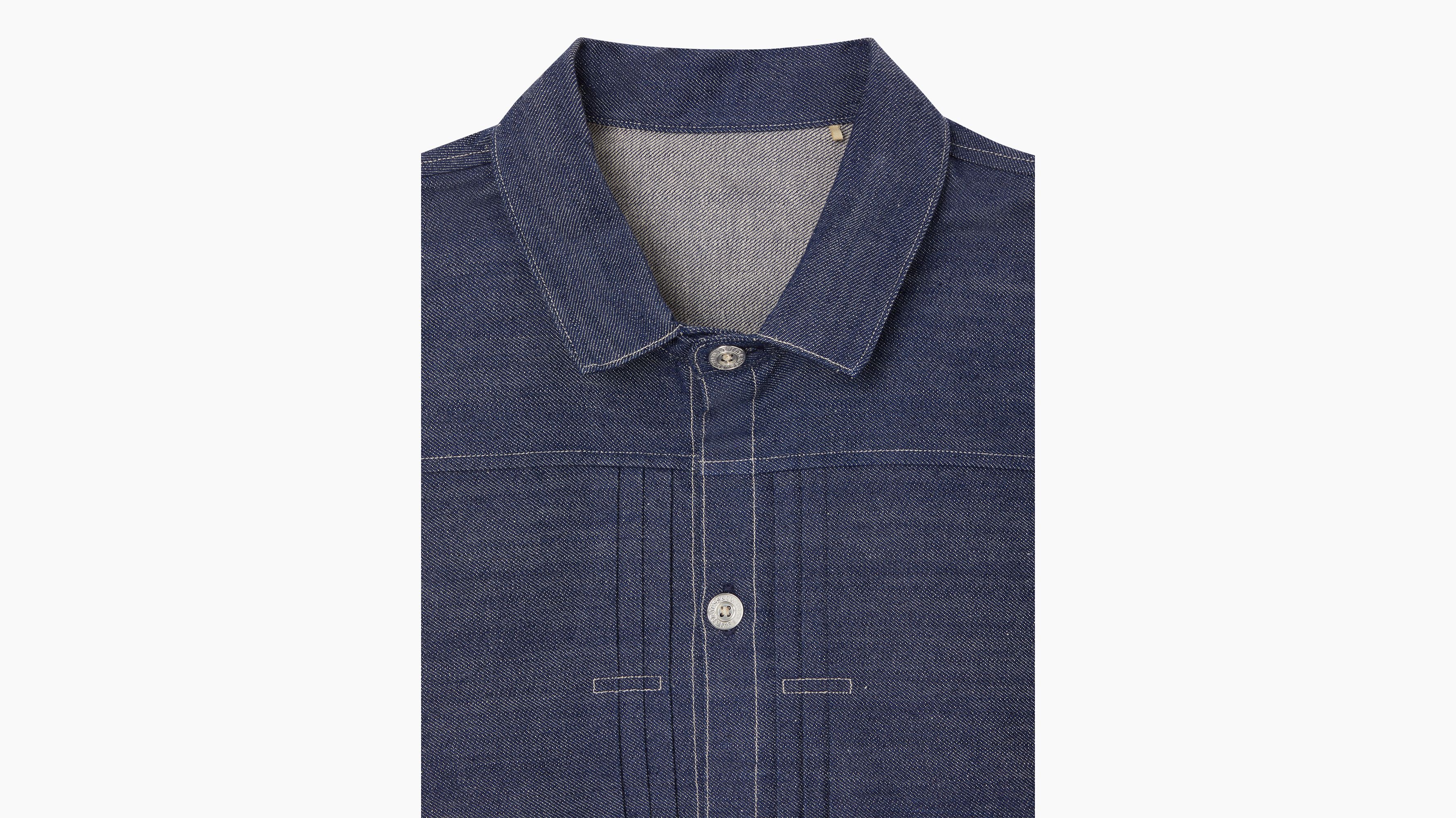 Levi's® Made In Japan veste Trucker 1879 Blouse plissée - Lvc 1879 Organic Pleated Blouse - Bleu