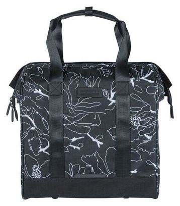 Sacoche de Porte-bagage Basil Grand Flower 23L Noir