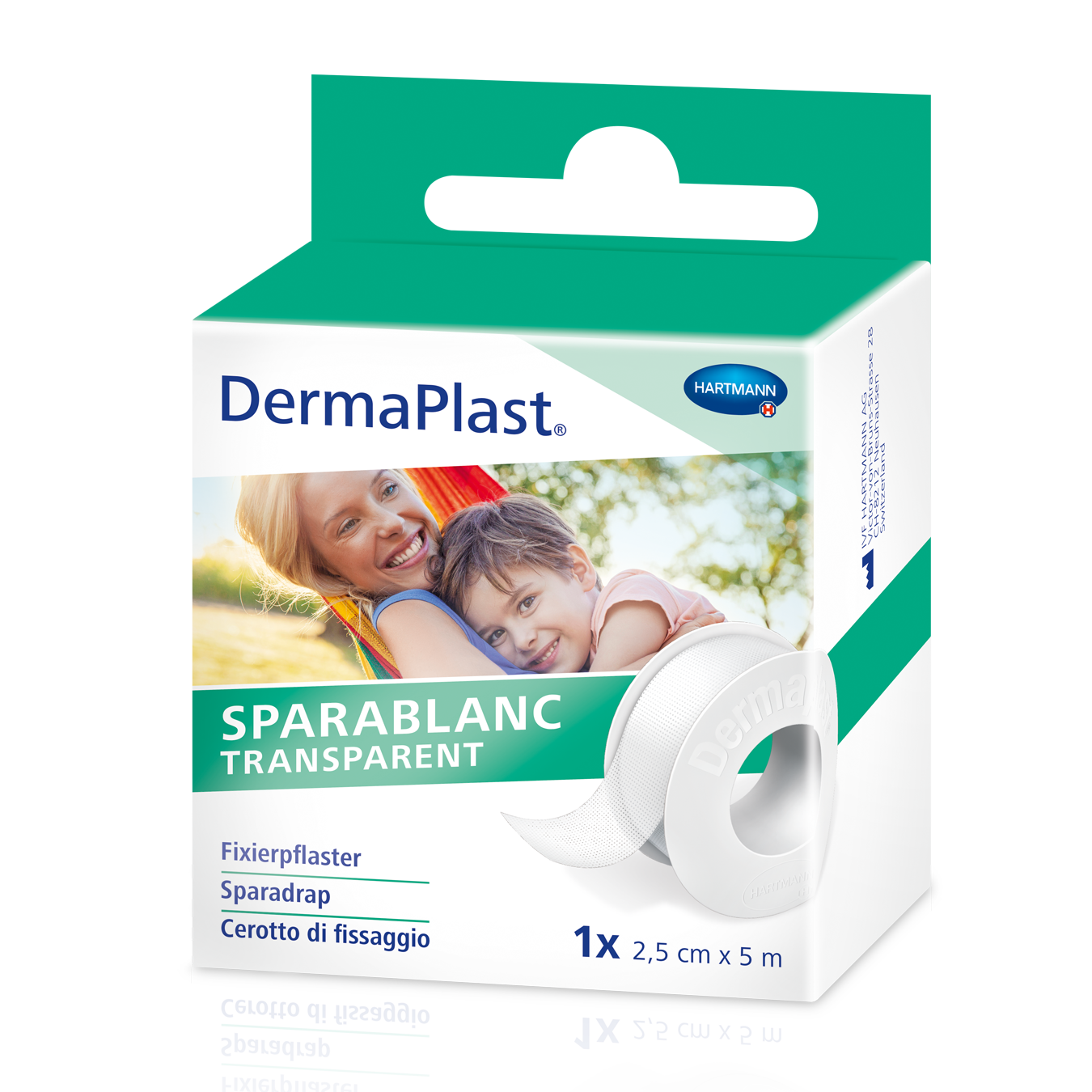 DERMAPLAST Sparablanc Transparent 2.5cmx5m weiss 1 Stk
