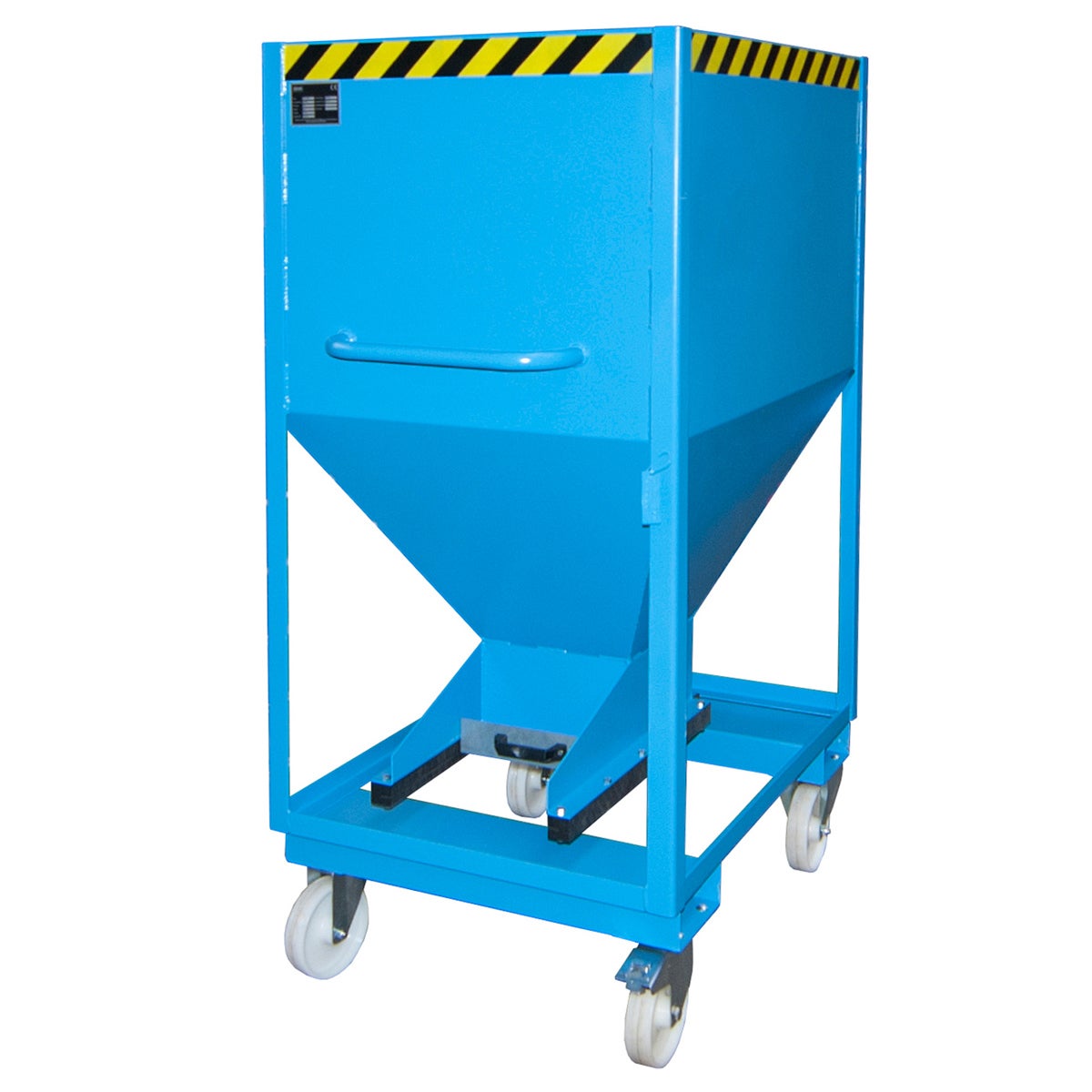 Bauer silocontainer SRE-D 600, gelakt, lichtblauw