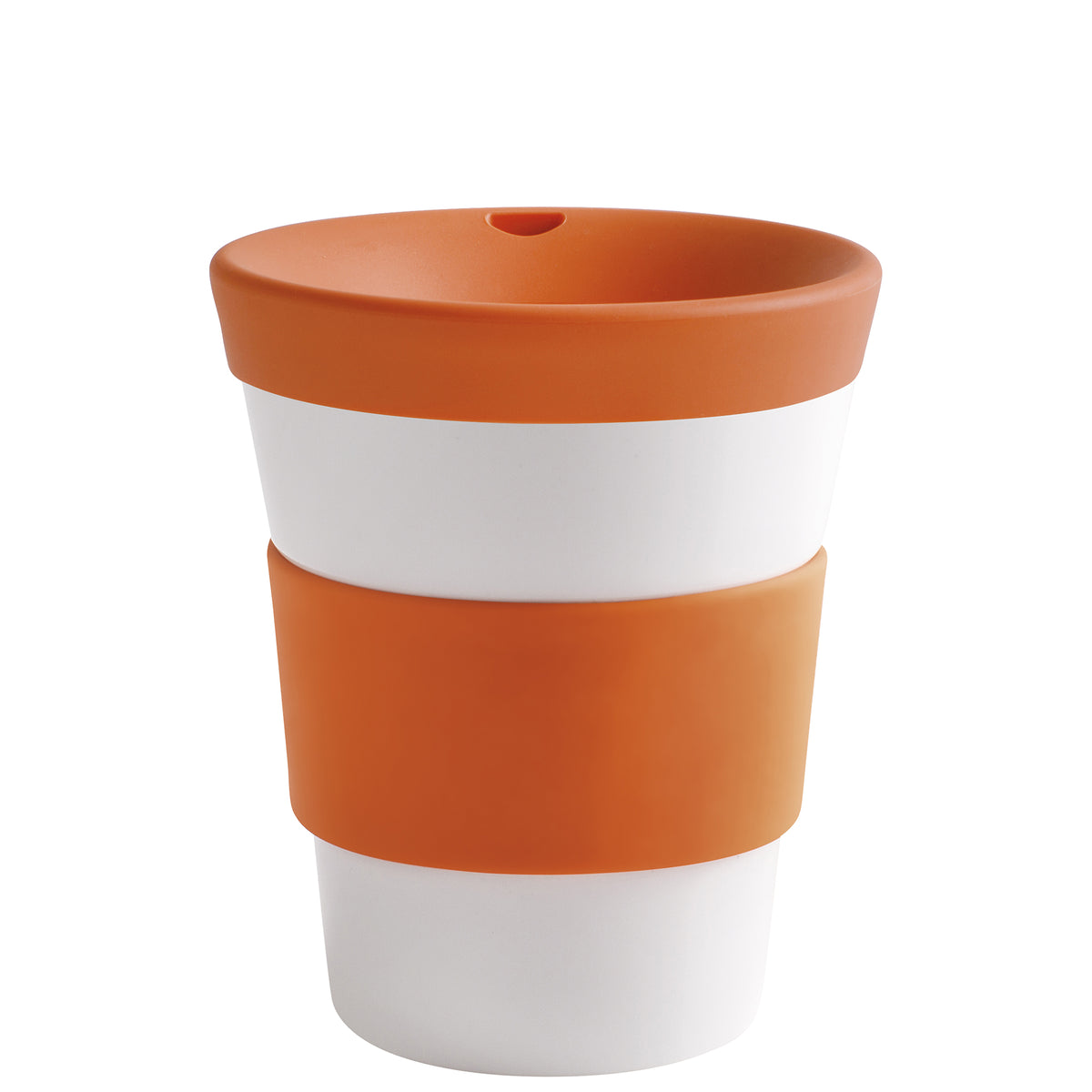 KAHLA cupit Becher 0,35 l + Trinkdeckel sunset orange