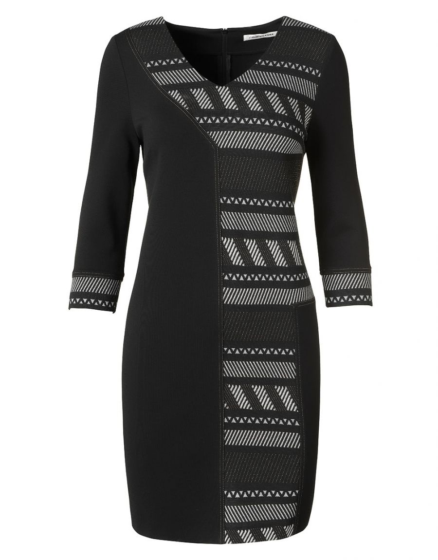 Robe jaquard et milano