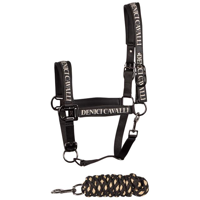 Halsterset Harry's Horse Denici Cavalli Stardust Zwart
