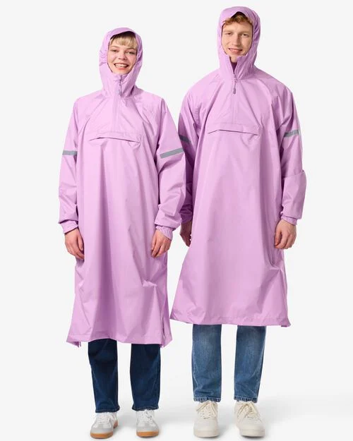 poncho de pluie pour adulte léger imperméable lilas
