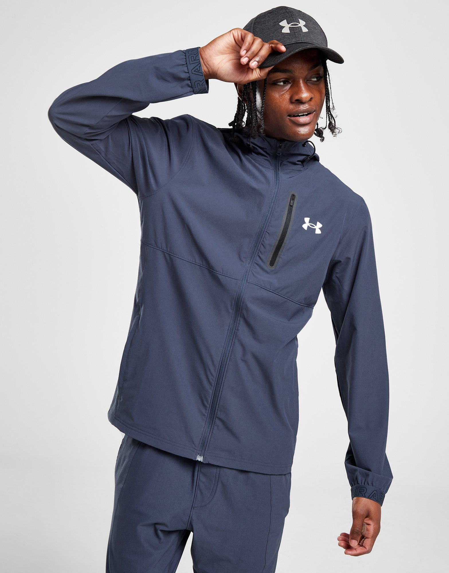 Under Armour Sweat à capuche Vanish Woven Zippé Homme