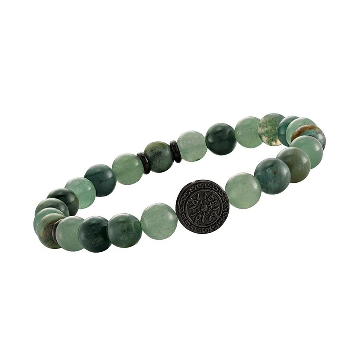 Bracelet homme Jourdan Yasur perles vertes