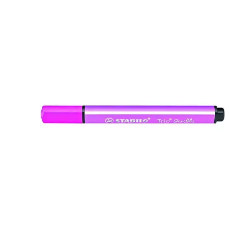 Gefederter Dreikant-Filzstift - STABILO Trio Scribbi - Einzelstift - rosa