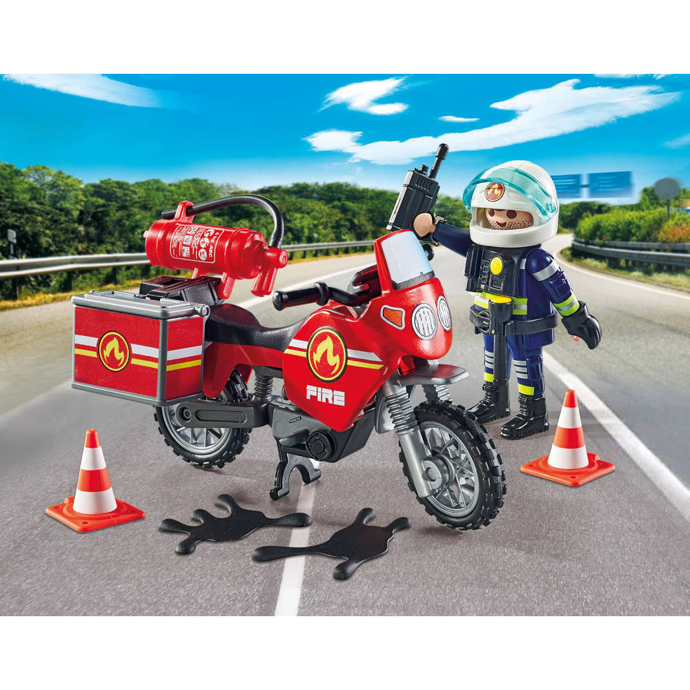 PLAYMOBIL Action Heroes brandweer op de plaats van het ongeval 71466