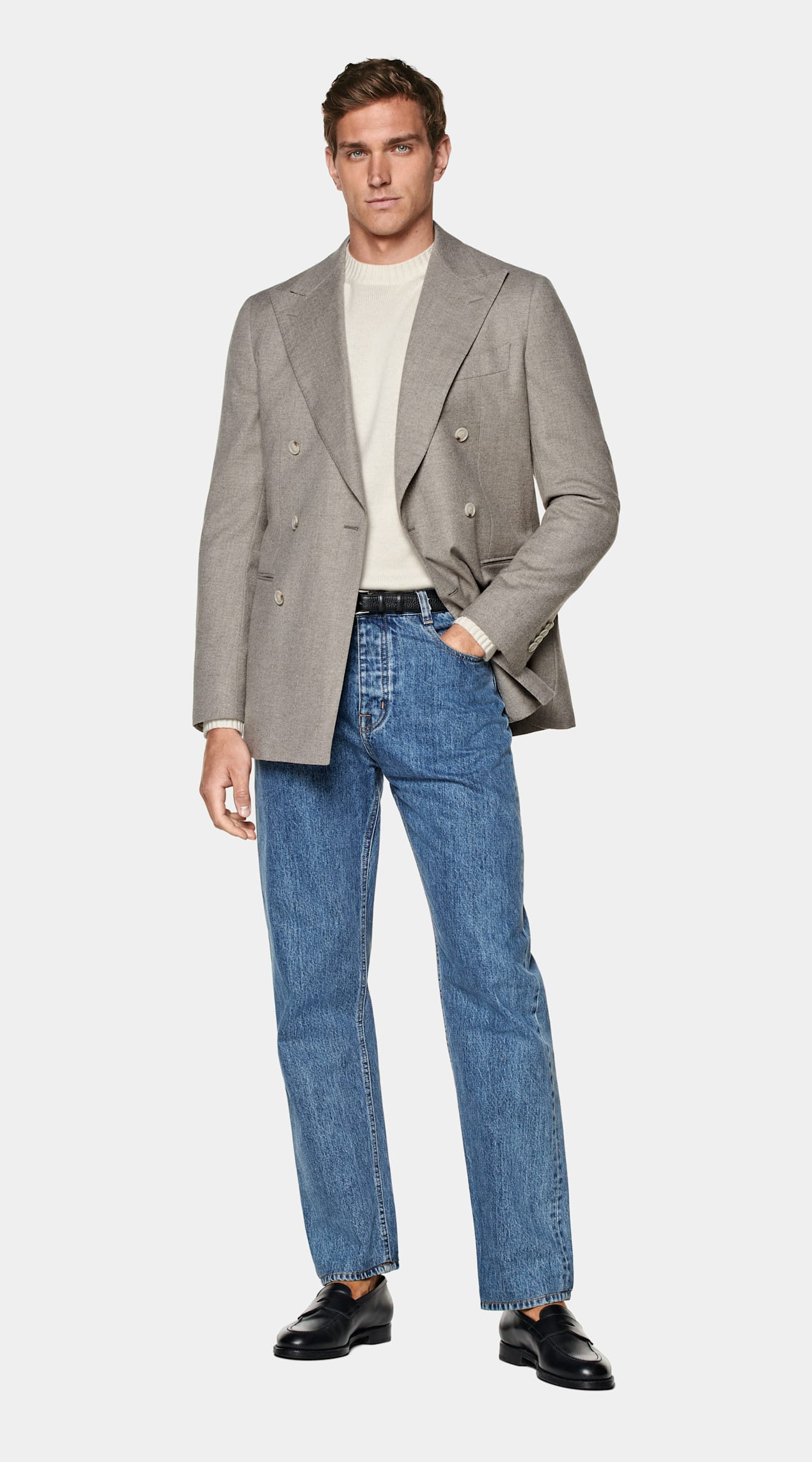 Blazer Havana coupe Tailored vert clair